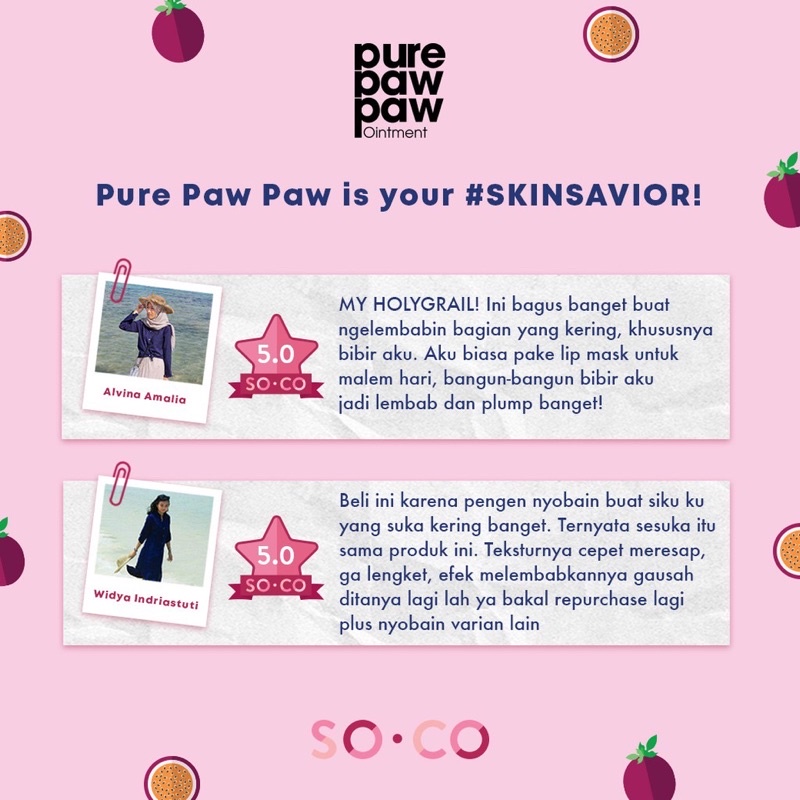 Pure Paw Paw Original Ointment BPOM 25 gr - Krim Gel Salep Multifungsi ( Lip Balm, Ruam Popok ) - Body Care