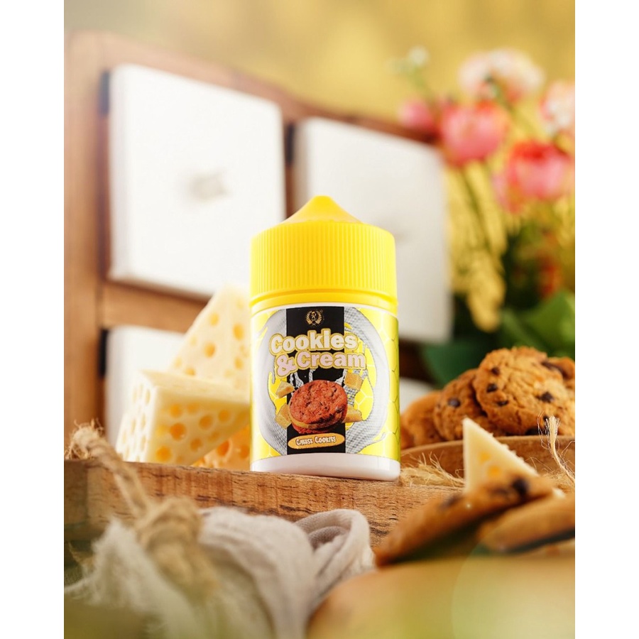 Liquid Cookies &amp; Cream V4 Cheese Cookies 60ML By Radja Brewer Berpita Cukai