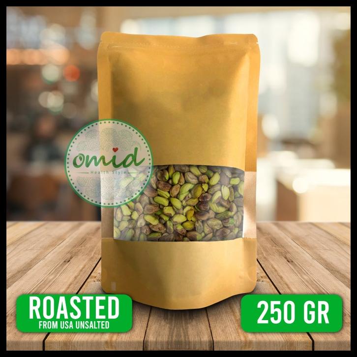 

DISKON TERBATAS !!! ROASTED PISTACHIO NO SHELL (BIJI KACANG PISTACHIO MENTAH) 250 GR - USA TERLARIS