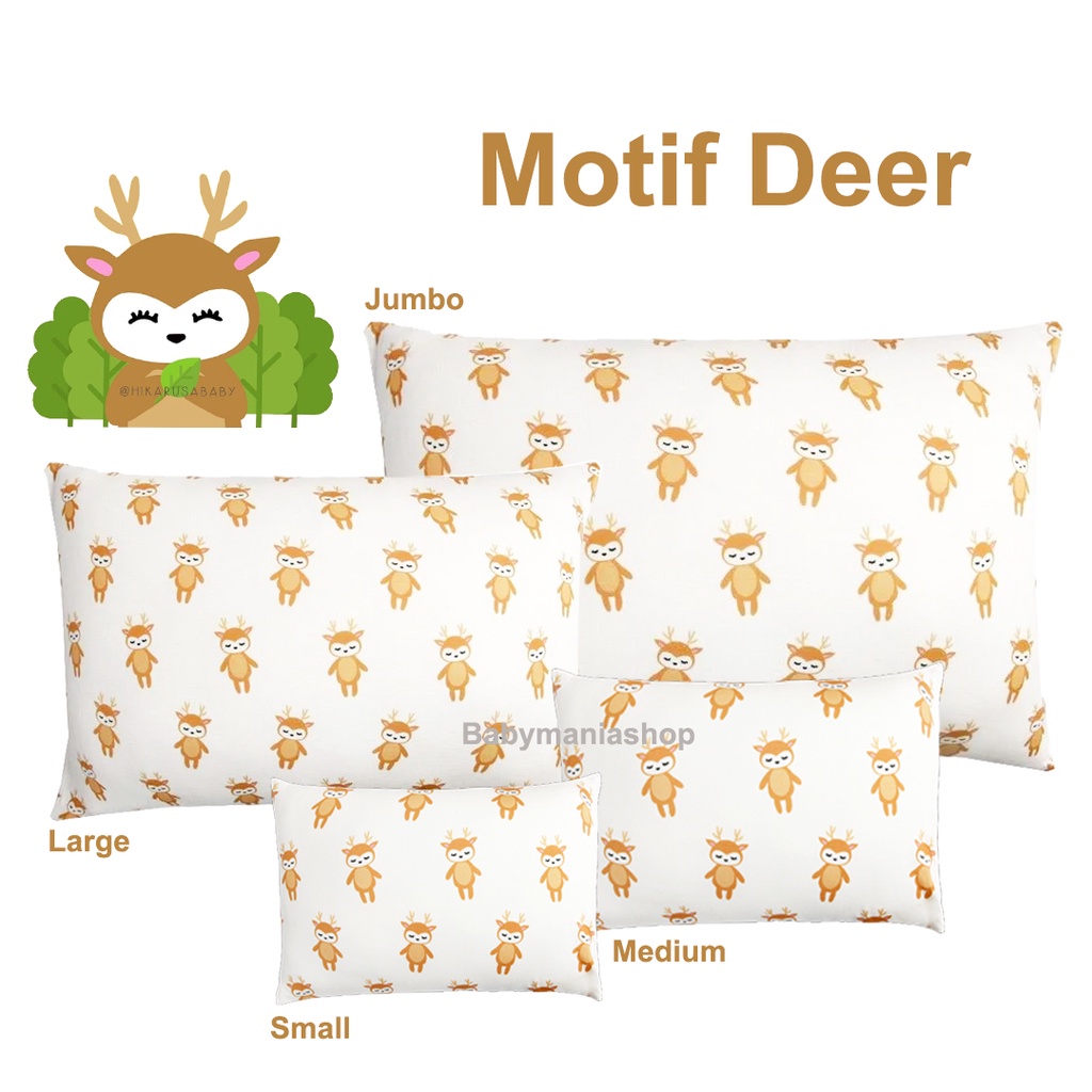 Hikarusa HIKARU SARUNG BANTAL Sky Deer Snow Deer Anak Bayi Size S M L XL Jumbo Cover