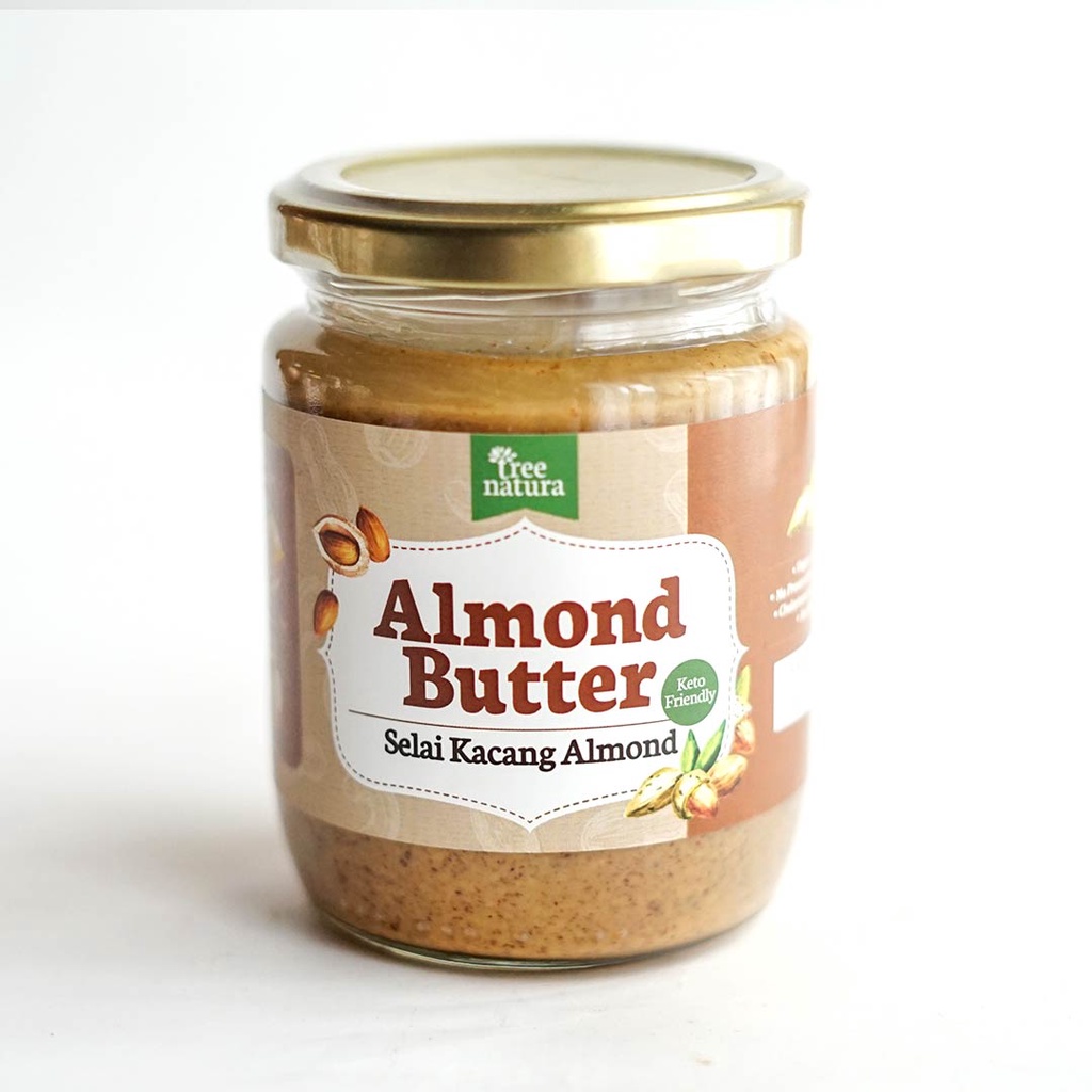 Tree Natura Almond Butter Original 225 gr (Selai Kacang Almond)
