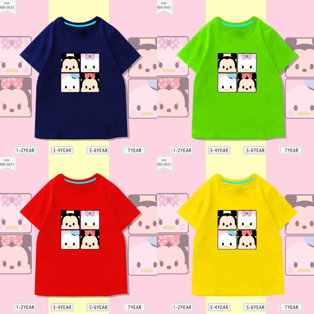 Baju Anak 1-10 thn/ Kaos Distro DTF Anak Laki Laki dan Perempuan / Unisex / Motif TsumMickey