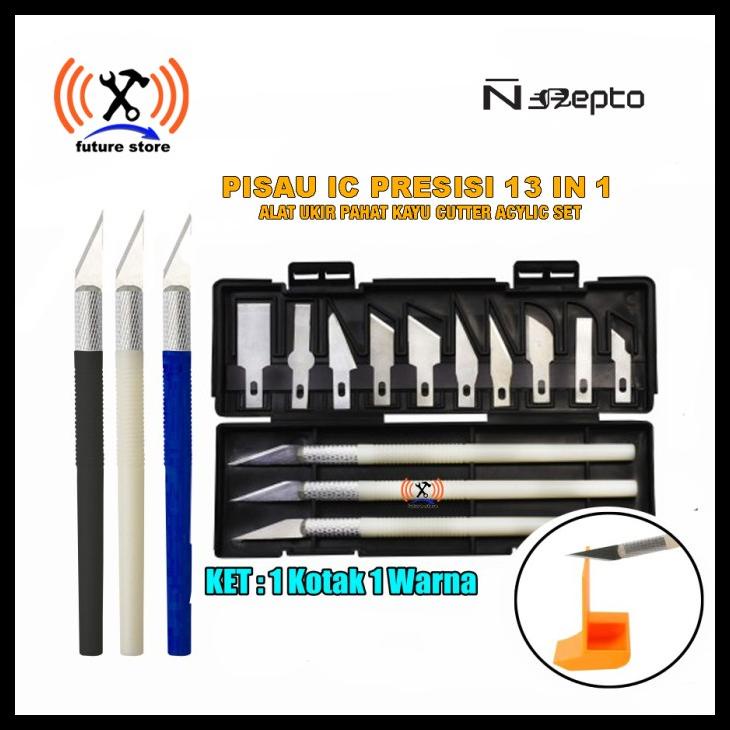 

Nepto Pisau Ic 13 Mata Gagang Plastik Origina Pen Cutter Pisau Ukir Kode 1224