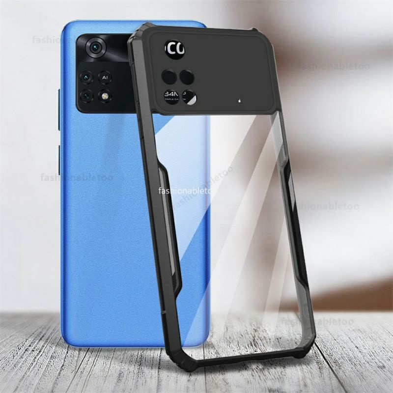 CASE XIAOMI POCO M4 PRO HARDCASE FUSION SHOCKPROF TRANSPARAN PROTECT CAMERA