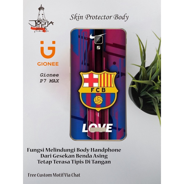 Dapat 2pcs Garskin Gionee P7 Max Motif barca - Free Custom Motif