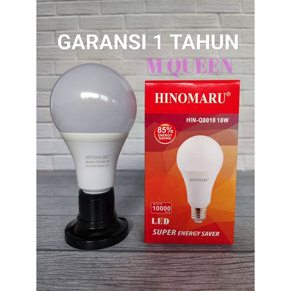 LAMPU LED BULB HINOMARU 18 WATT HIN-D80018 18W COOL DAYLIGHT PUTIH