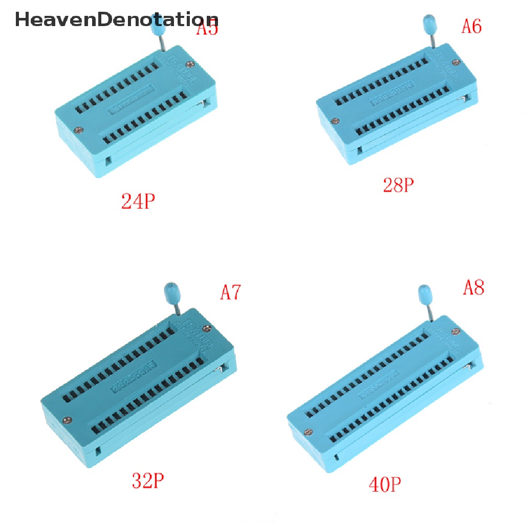 [HeavenDenotation] 14/16/18/20/24/28/32/40 pin IC Test Universal ZIF Socket