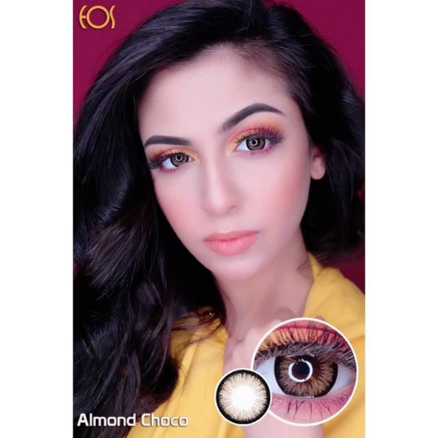 Softlens Eos Almond Brown / Choco ( Normal &amp; Minus )