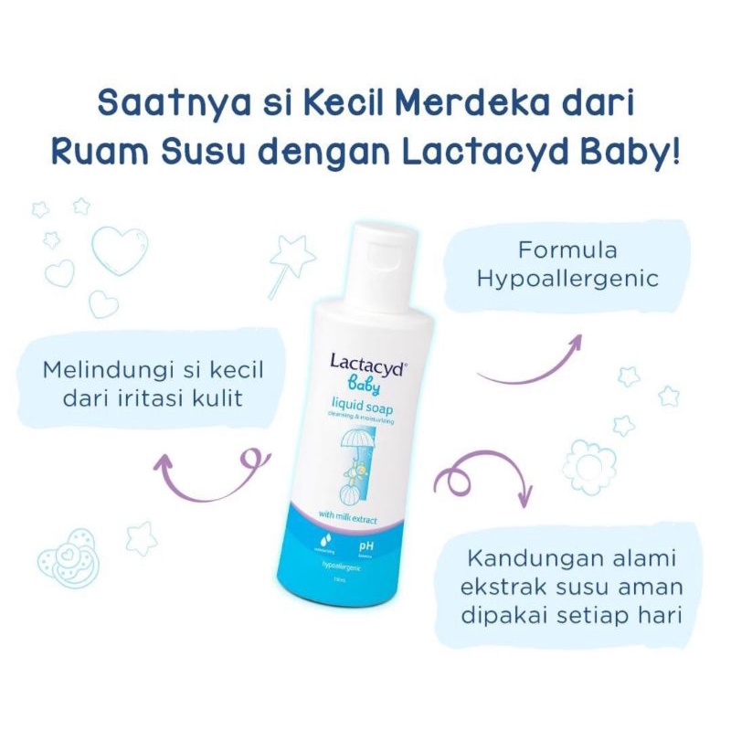 Lactacyd Baby Liquid Soap Sabun Mandi  Cair Bayi