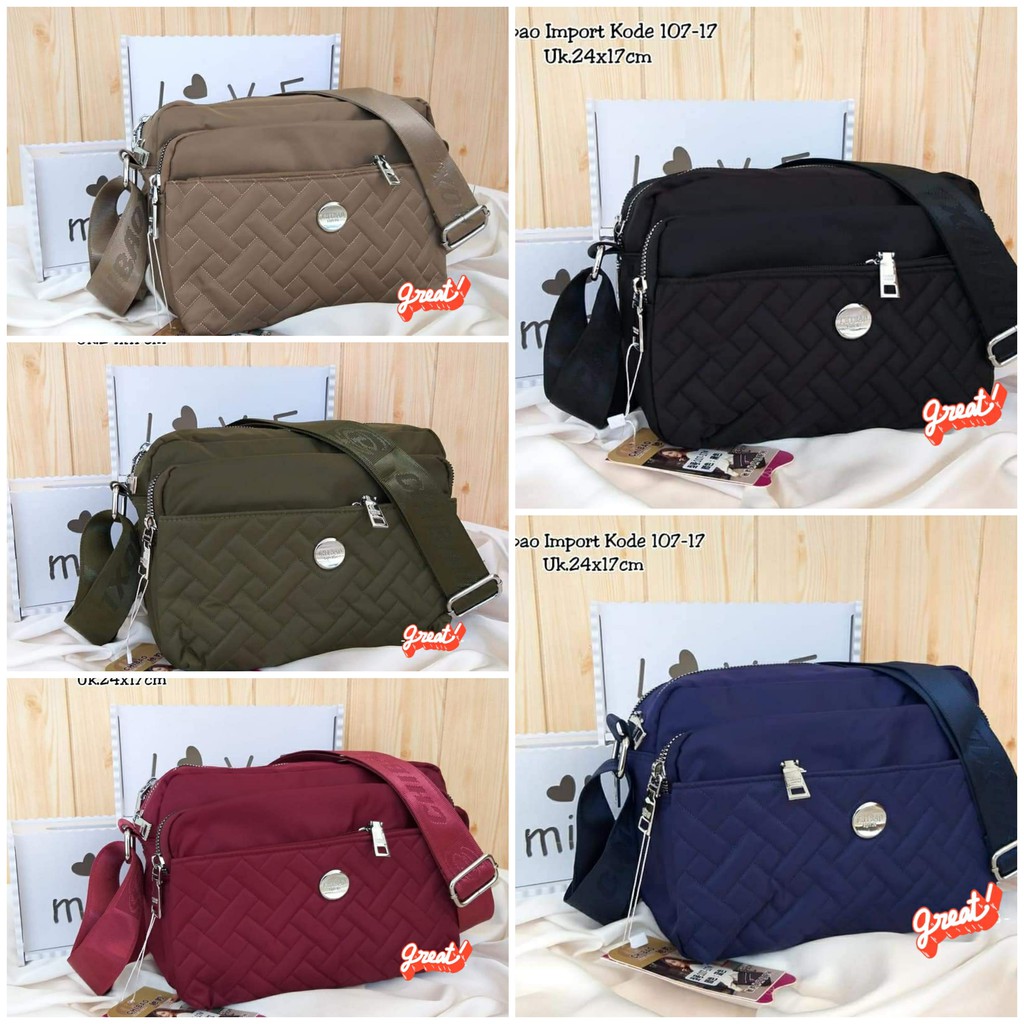 Tas Slempang Chibao 107-17 Size 25x18x10 cm TAS WANITA TAS SLEMPANG WANITA IMPORT TAS CHIBAO TERBARU