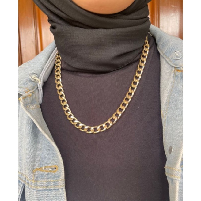 Jasmine kalung Hijab tahan karat/luntur Gaya Retro