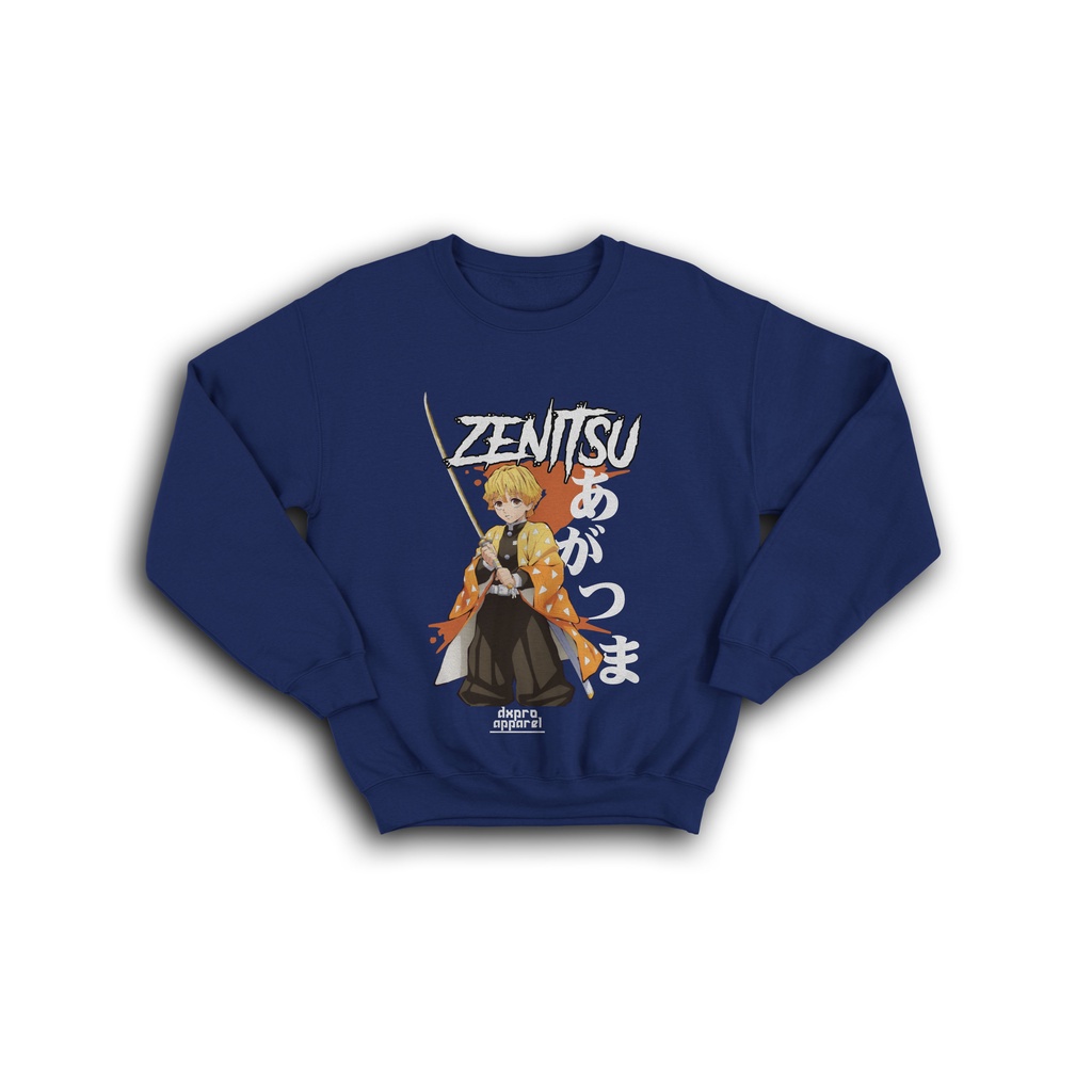 SWEATER CREWNECK ANIME ZENITSU AGATSUMA DEMON SLAYER KIMETSU NO YAIBA