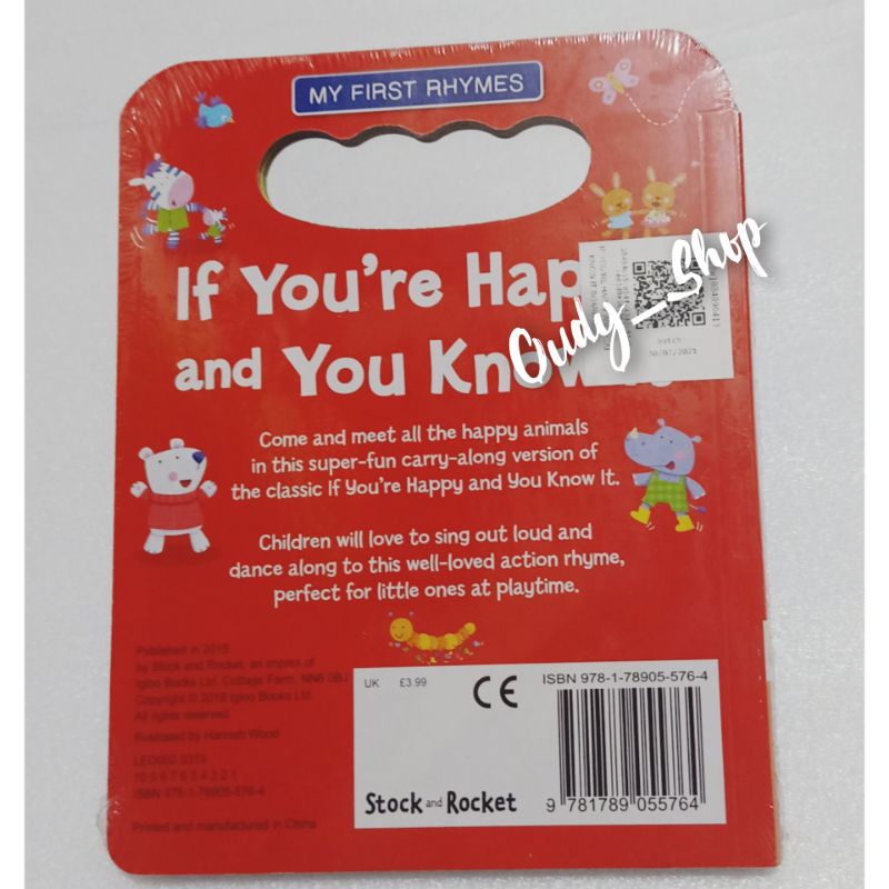 Buku Impor Murah Board Book Anak If You Are Happy And You Know It