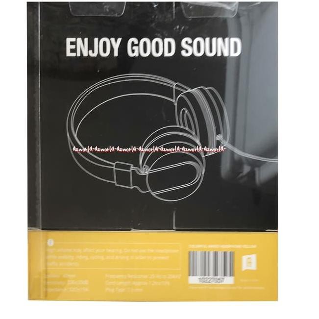 _ GROSIR Ataru Wired Headphone Yellow Headset Kuning ❊