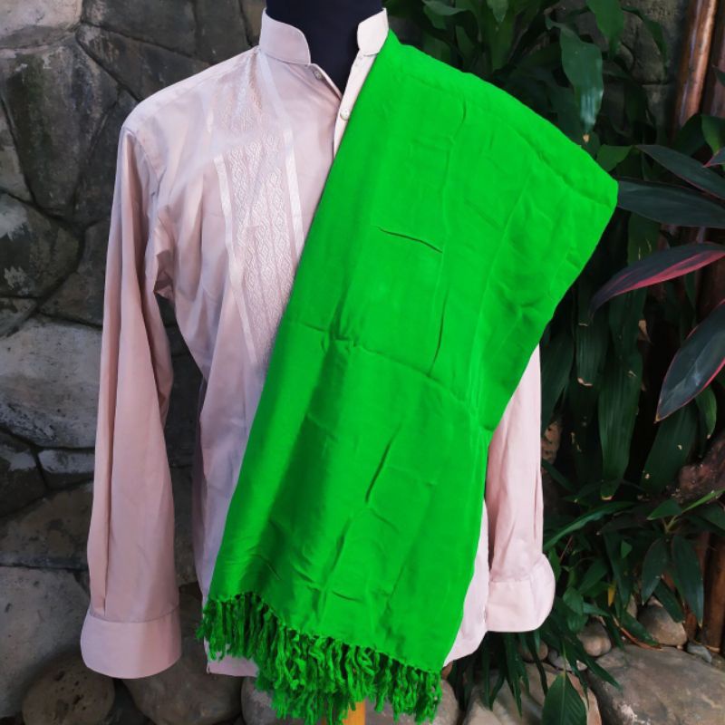 Sorban rida solo Motif polos Hijau Surban Habib Santri Dewasa