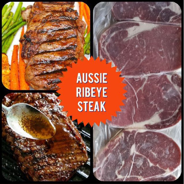 

1 Kg australian ribeye steak ready 5 pcs