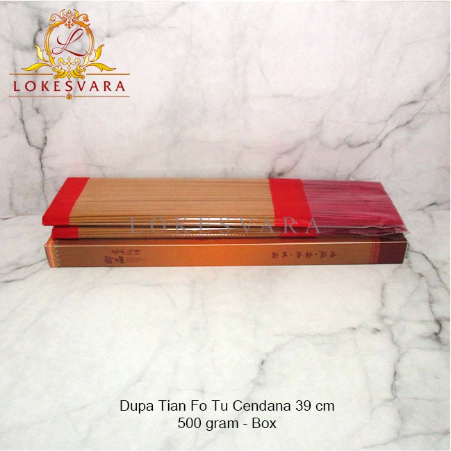 Dupa Hio Wangi Harum Dupa Tian Fo Tu Cendana 39 cm 500 gram + Box