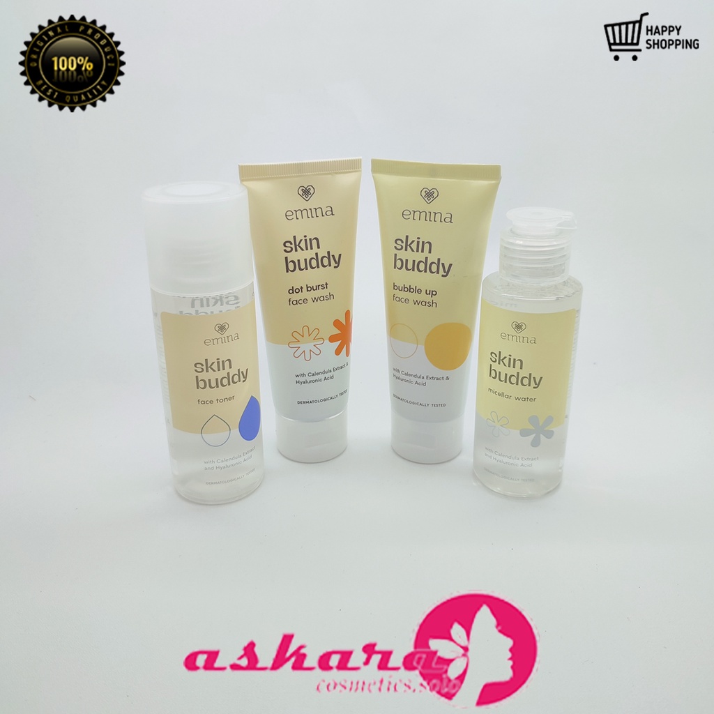 Emina Series Skin Buddy / Emina Skin Buddy All Varian / Emina Skin Buddy Face Wash / Emina Skin Buddy Micellar Water / Emina Skin Buddy Face Toner