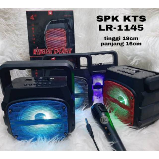 Speaker Bluetooth LR 1145 + MIC Karaoke / Speaker Salon mini KTS LR 1145 high bass