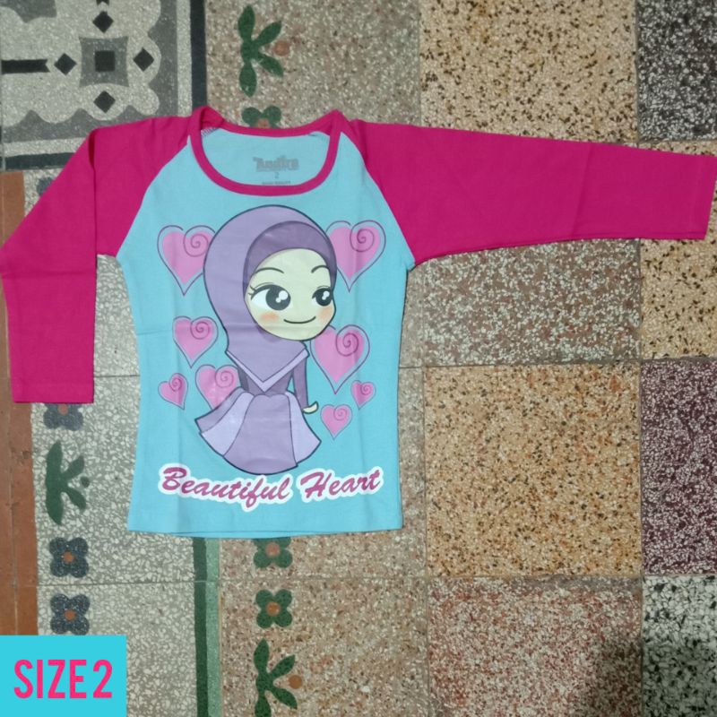 kaos anak muslimah