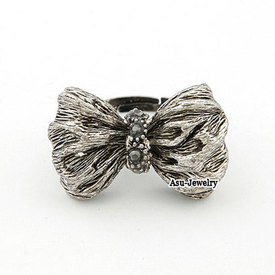 LRC Cincin  Bow Alloy Korean Rings