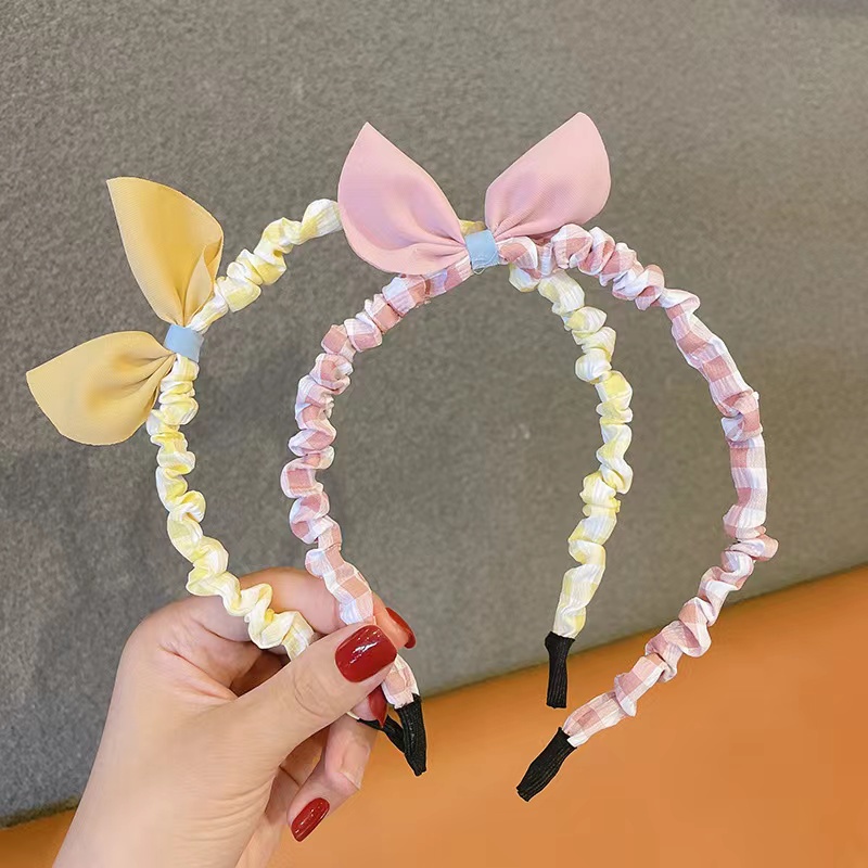 Bando/Bandana Anak/Dewasa Motif Pita Korean Style Warna Pastel Untuk Aksesoris Rambut