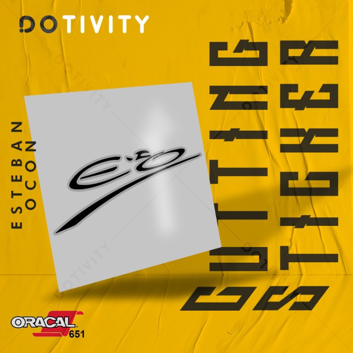 

Cutting Sticker F1 DRIVER - ESTEBAN OCON