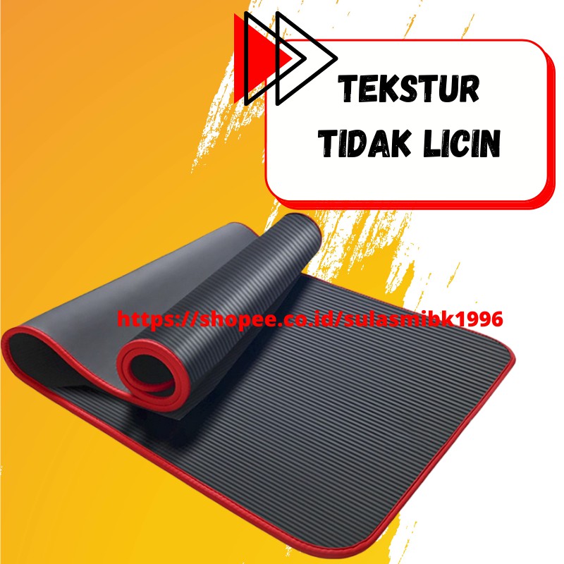 Alas Yoga Anti Slip Matras Yoga Home Gym Perlengkapan Olahraga Yoga Mat Double Layer