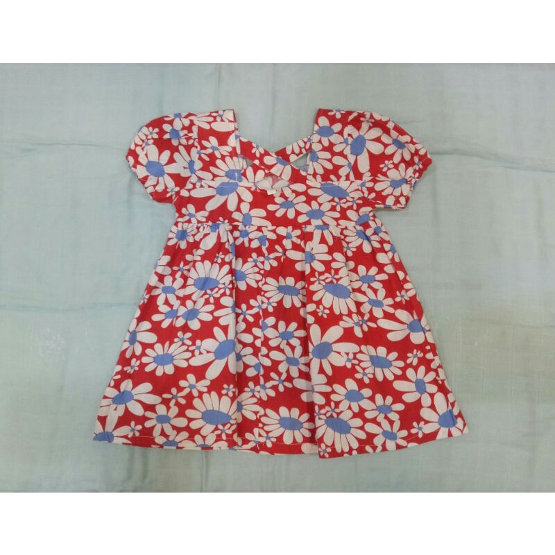 Dress Merah Bunga