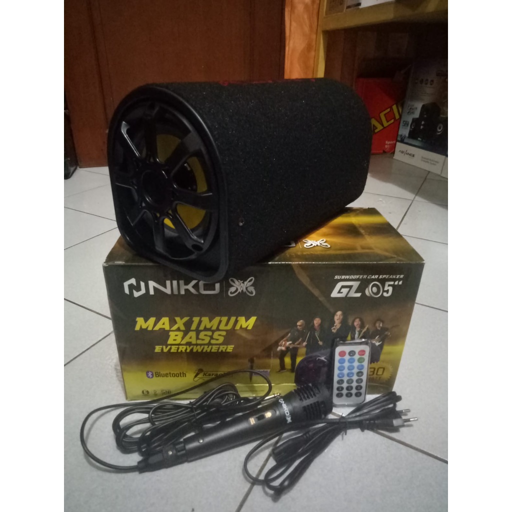 Speaker Aktif NIKO NK-GL5 Bluetooth Radio / Speaker Bluetooth / Salon Aktif / Salon Bluetooth / Subwoofer Speaker Aktif / Subwoofer Mobil / Speaker Komputer / Speaker Bluetooth Bass / Speaker Laptop NIKO GL5 5 inch FREE MIC~FMS