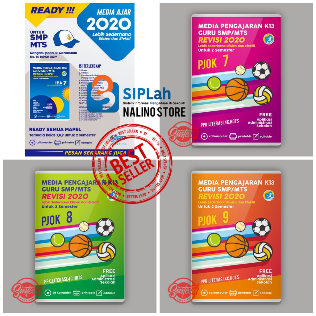 CD RPP 1 LEMBAR PJOK SMP/MTS KELAS 7 8 DAN 9 K13 REVISI