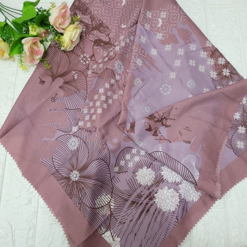 Jilbab Segi Empat Motif Kerudung Aneka Warna Wanita Muslim
