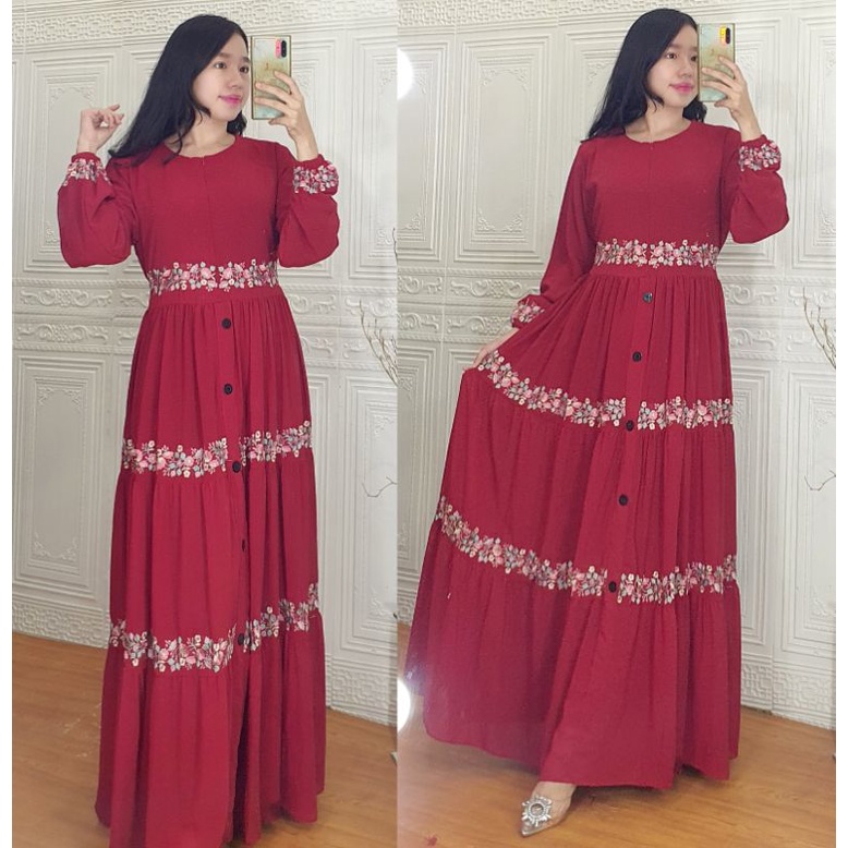 Longdress Gamis Maxidress Bordir Import Bangkok 192025