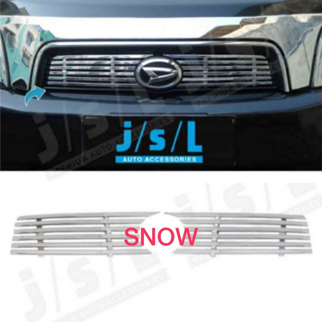 Grill Depan Rush Terios Old Lama Model Billet Chrome