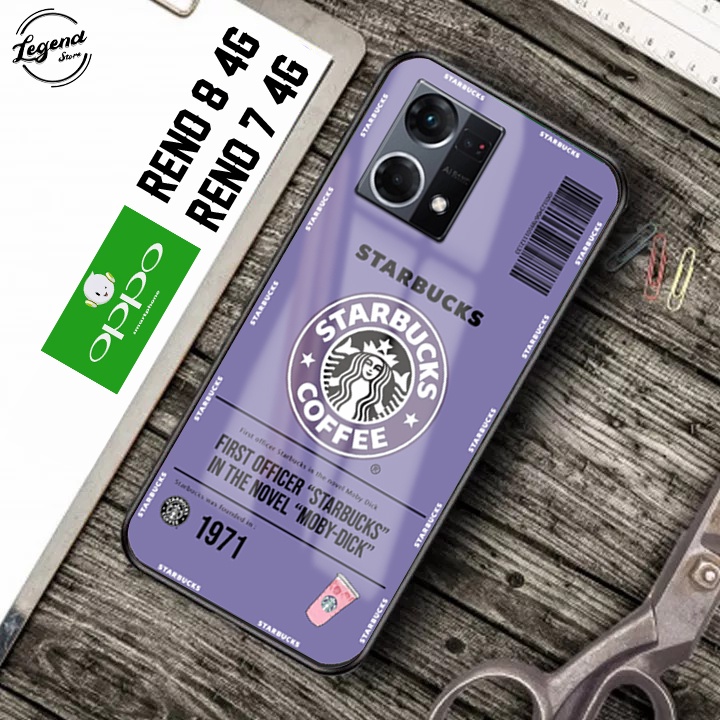 Softcase Glass Kaca Camera Protect - LS18 -  Softcase Kaca Mewah Oppo Reno 8 4G/Reno 7 4G  - Softcas