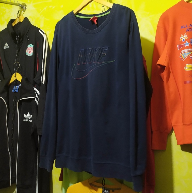 Nike Crewneck Preloved Warna Biru Size XL