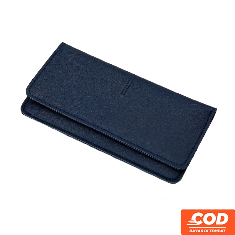 Dompet Lipat Panjang Wanita Import Korea Simplicity Simpel Tipis Elegan Cewek Fashion Murah Grosir COD TOKO92