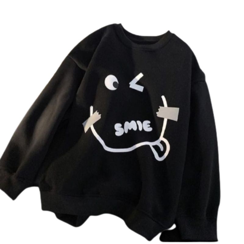 SMIE CREWNECK SWEATER WANITA - SWEATER OBLONG WANITA CASUAL