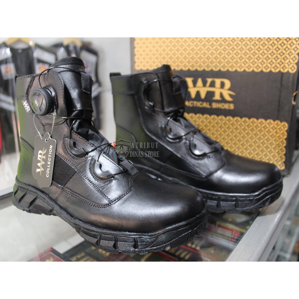 WR Original Sepatu PDL Lantas Terbaru Tali Putar Tactical Original WR