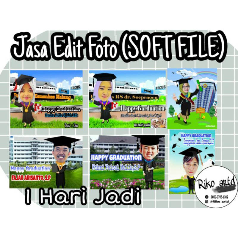 EDIT FOTO WISUDA /EDIT FOTO ULTAH/ HADIAH WISUDA /HADIAH ULTAH