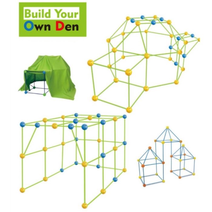 Mainan Anak Tenda - Build Your Own Den - DIY Tenda Anak