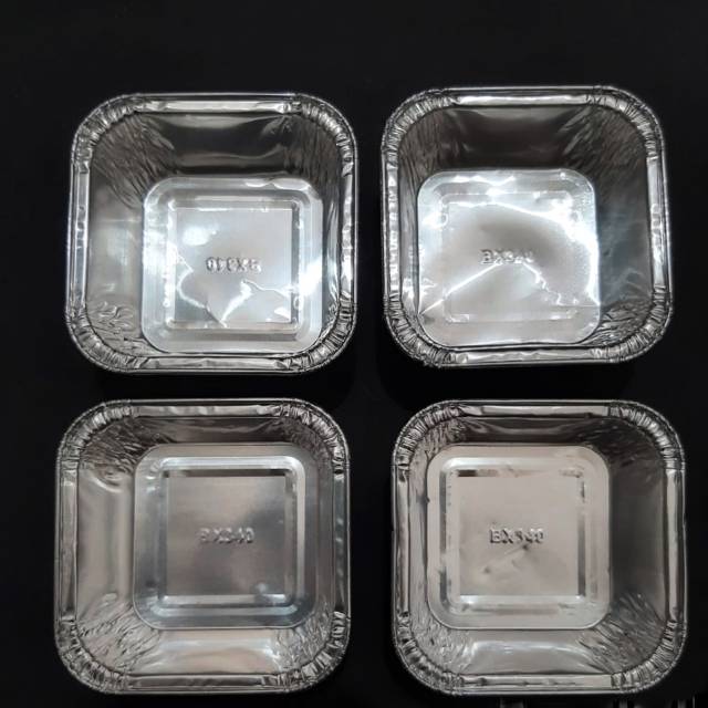 (Isi 10) Aluminium Foil Kotak /Alumunium Wadah Macaroni Schotel / Tempat Lasagna Mentai Persegi