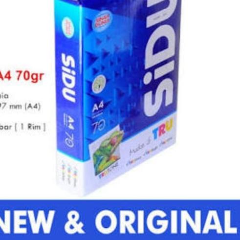 

● Kertas Print Fotocopy HVS Sidu Sinar Dunia A4 70Gr 70 Gr 70 Gram Murah ۝