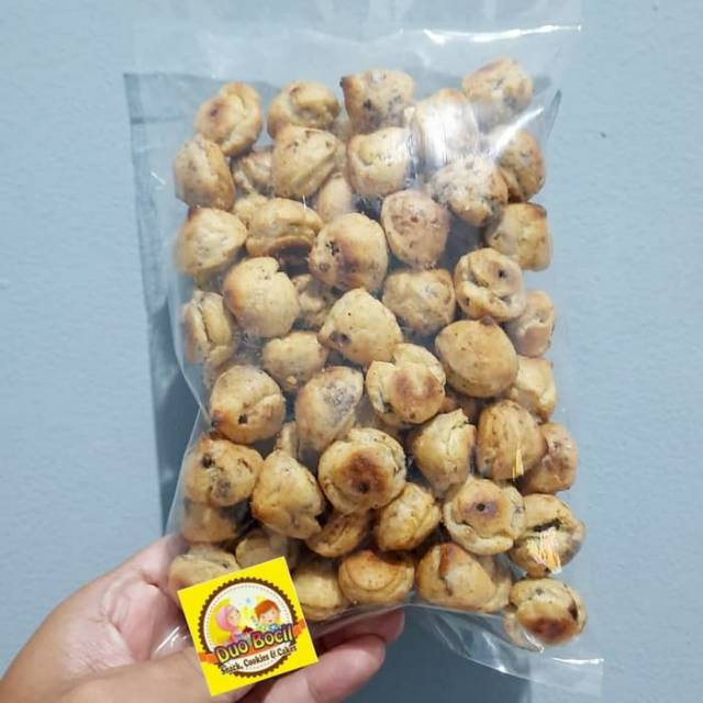 

ady78 Kue Soes Sus Cokelat Lumer 250 Gram - Duo Bocil Snack