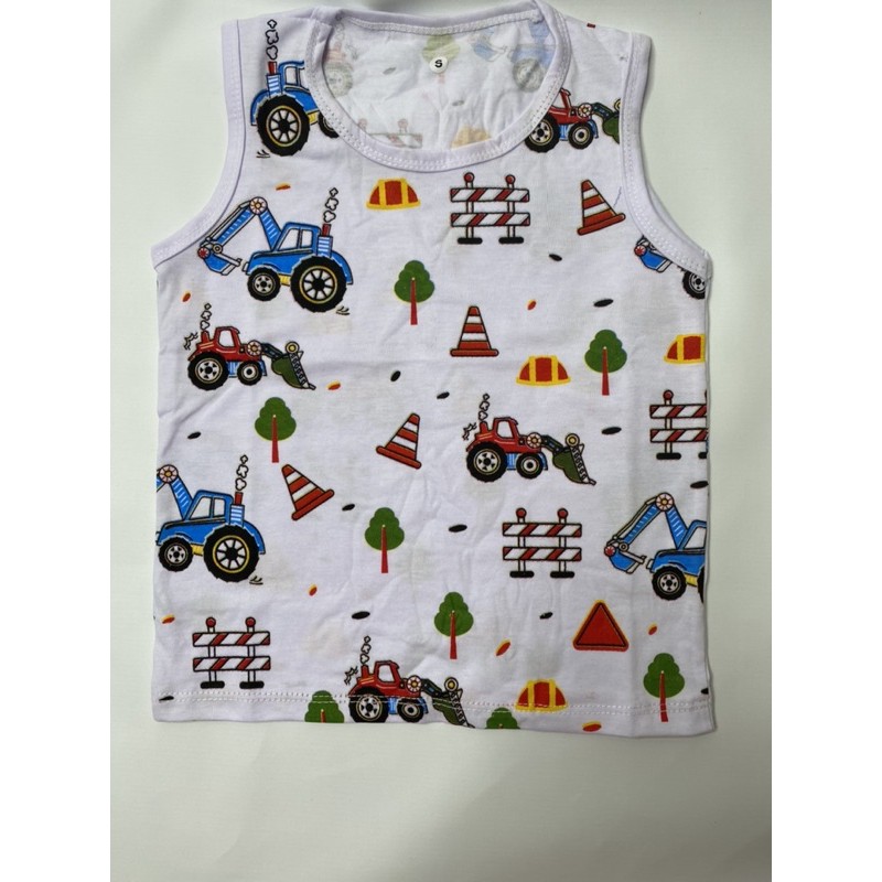 Singlet anak laki-laki- singlet (BACKHOE)1-10 tahun