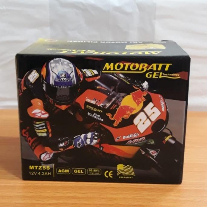 Aki motor honda CS1 Motobatt MTZ5S Aki Kering langgengb4 Berkualitas