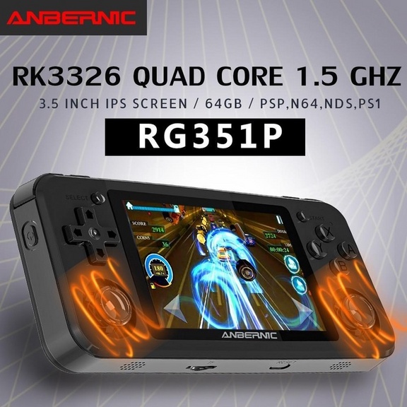 ANBERNIC RG351P Retro Handheld Video Game Console Mini Portable Gaming