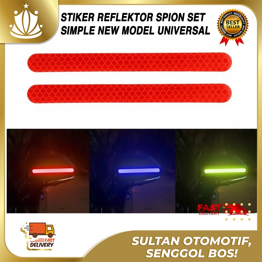 Stiker Reflektor Spion Mobil  Universal