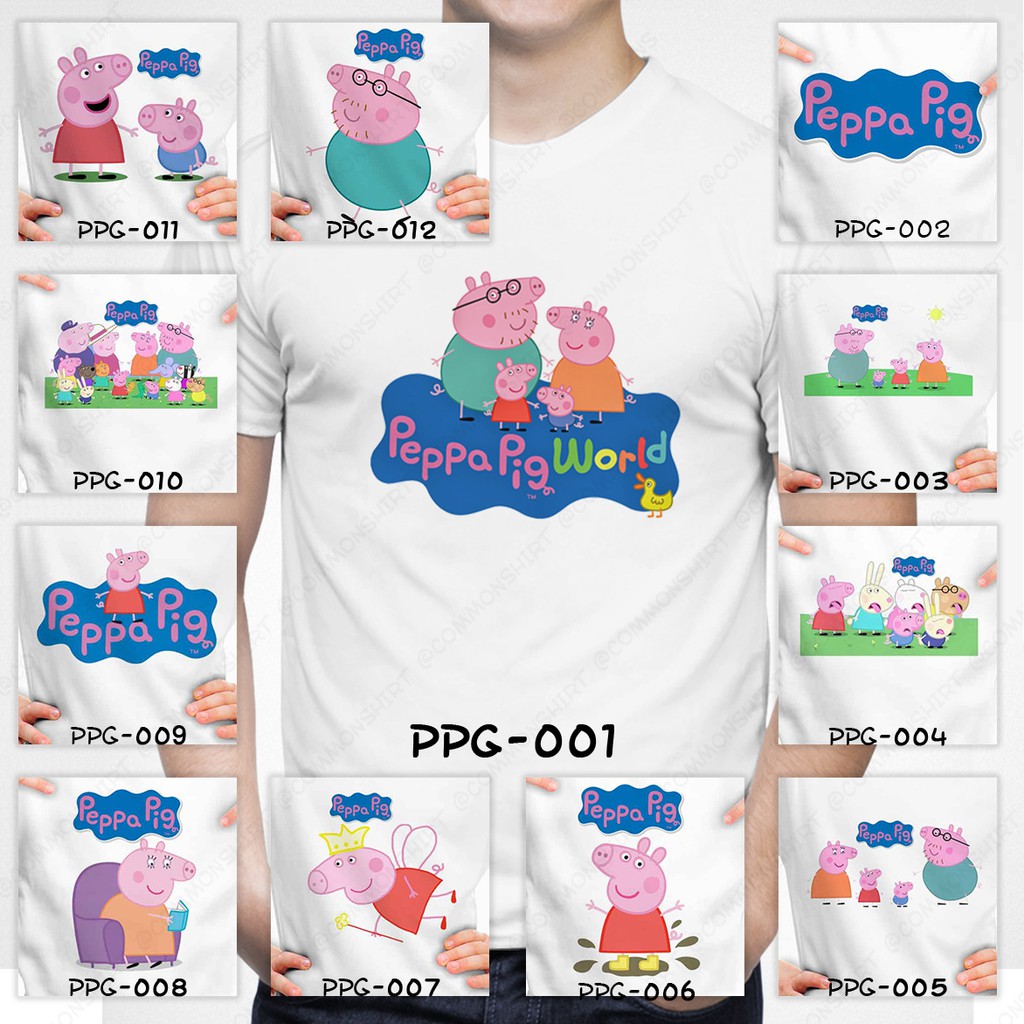 [FREE NAMA !!] Kaos Dewasa / Baju Peppa Pig