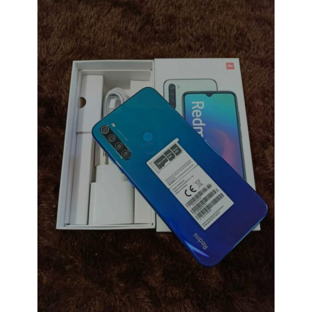 Xiaomi Redmi Note 8 4/64Gb Second Fullset Mulus No Minus Warna Blue